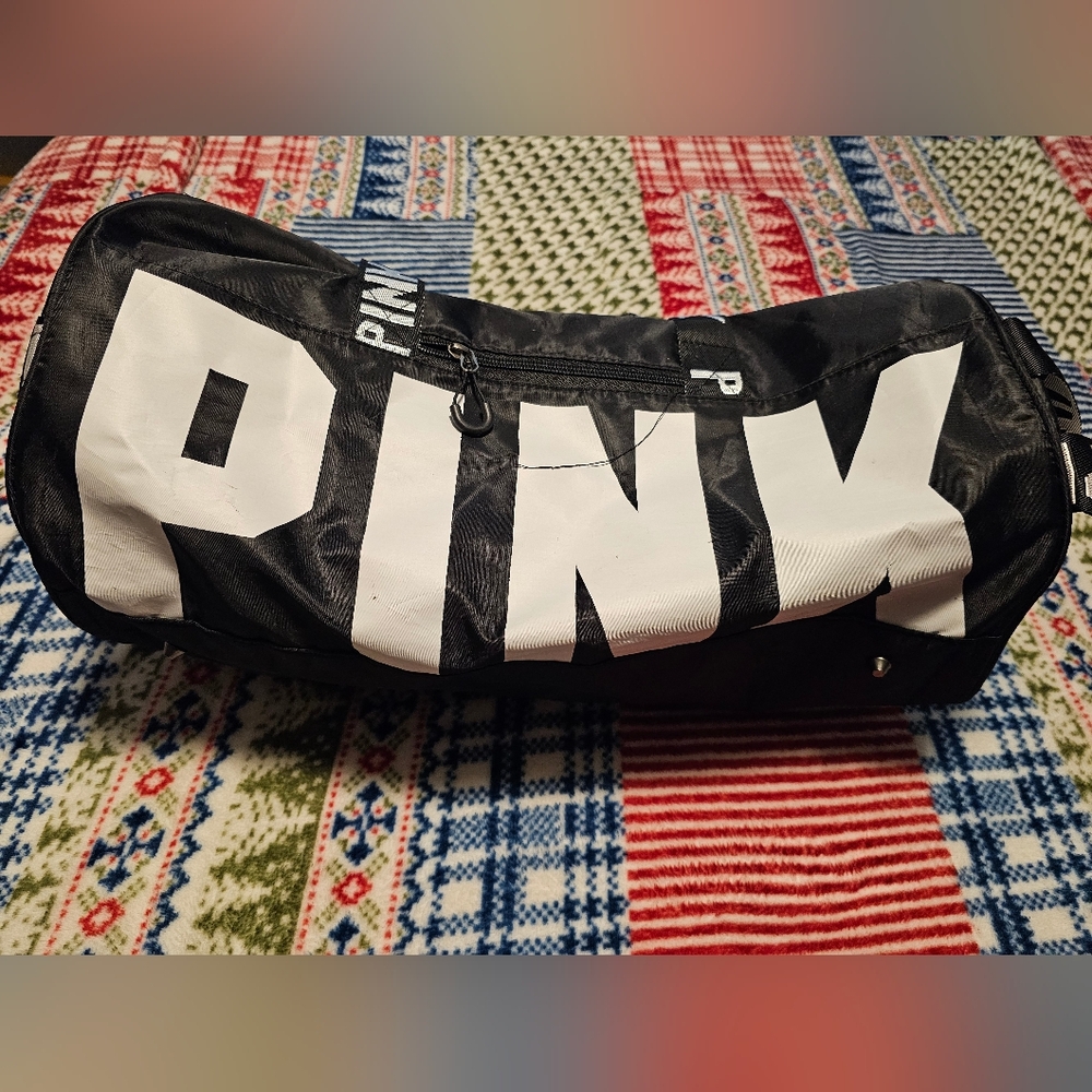 PINK Victoria's Secret Black and White Bag